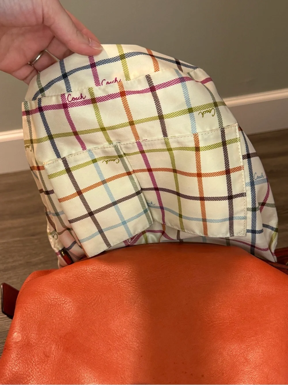 Coach Bleecker Duffle with Tattersall Interior - Picture 12 of 15